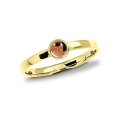 Ring Gold 585 pinkTurmalin 4 mm cab