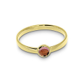 Ring Gold 585 pinkTurmalin 4 mm cab