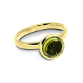 Ring Gold 585 Peridot 8 mm cab