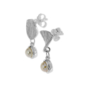 Stud earrings Strandcores silver pearl 5 mm 