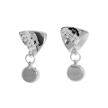 Stud earrings Strandcores silver pearl 5 mm 