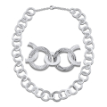 Collier Strandcores Silber hell