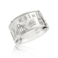 City ring Cologne silver light 10 mm wide