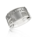 City ring Rostock silver-oxydised