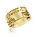 City ring Rostock silver gold plated