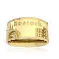 City ring Rostock silver gold plated