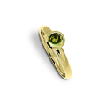 Ring Gold 585 Peridot 5 mm cab