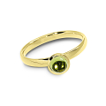 Ring Gold 585 Peridot 5 mm cab