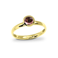 Ring Gold 585 rosa Turmalin 5 mm cab