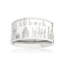 City ring Hanseatic City of Lübeck silver light