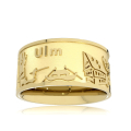 City Ring Ulm Silver Gold-Plated