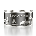 City ring Bregenz silver oxidised