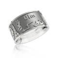 City ring Ulm silver-oxide-plated