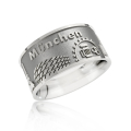 City ring Munich silver oxidised