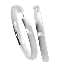 Creole silver matt with hinge