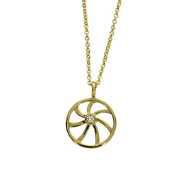 Anhänger 585 Gold Durchmesser 12 mm