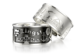 Town ring Zingst silver-oxydised