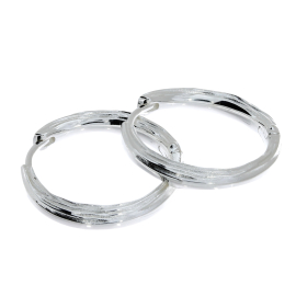 Creole silver crease round 22 mm