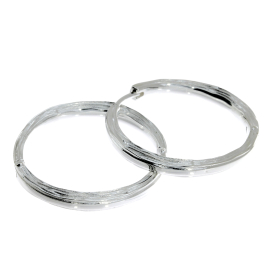 Creole crease silver round 29 mm