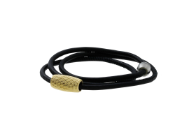 Dots Tube si gold-plated 19 x 10 mm