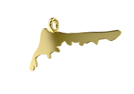 Zingst pendant island large 585 yellow gold