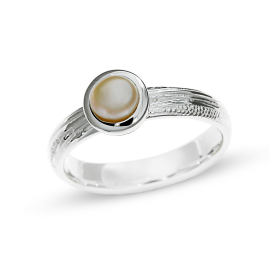 Ring Silber Strandcores Perle 5 mm rund