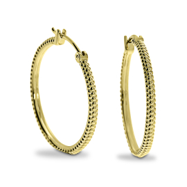 Dots Creole 585 Gold rund 25 mm