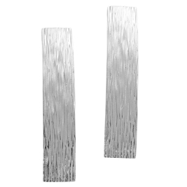 Ohrring Crease Silber-hell