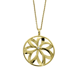 Anhänger 585 Gold Durchmesser 24 mm