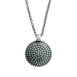 Pendant Dots Mini 13 mm silver oxidised