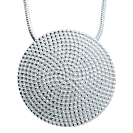 Pendant Dots No. 2 silver 20 mm round