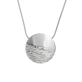 Pendant Crease silver 24 mm