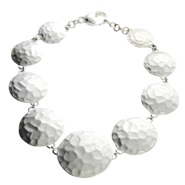 Armband Silber Hammerschlag