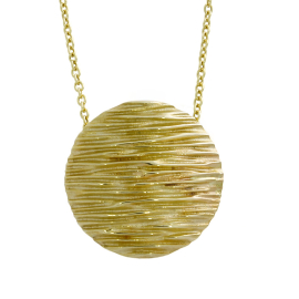 Pendant crease round 19.0 mm 585 gold