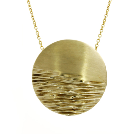 Pendant Crease gradient 24 mm 585 gold