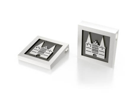 Lübeck Anhänger Holstentor Silber oxydiert