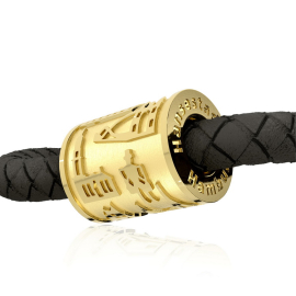 Hamburg Anhänger Tube Silber Gelbgold Vergoldung