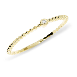 Ring 585 Gelbgold Diamant TWSi 0,01 ct