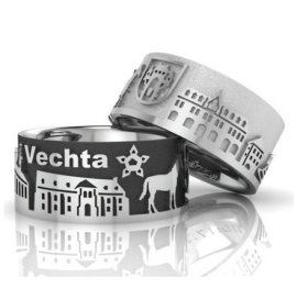 City ring Vechta silver oxidised
