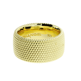 Ring si Dots No1 - 10mm gold plated