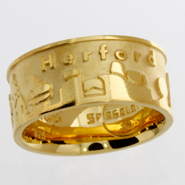 Stadtring Herford silber gold-plattiert