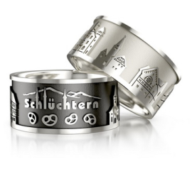 Ring Stadt Schlüchtern Silber hell