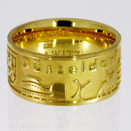 Stadtring Düsseldorf Silber-Gold-plattiert