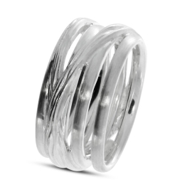 Ring Crease-Bondage No5 Silber