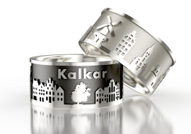 City ring Kalkar silver oxidised