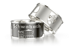 Stadtring Schwabach silber oxydiert