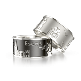 Stadtring Esens silber oxydiert