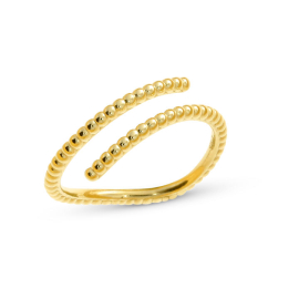 Ring Dots si/goldplattiert zwing