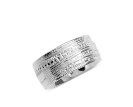 Ring Strandcores 10 mm silver light