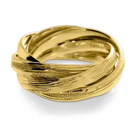 Ring Strandcores 5-fold si/gold plated